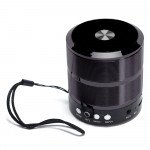 Wholesale Metallic Design Portable Wireless Bluetooth Speaker 888 (Black)